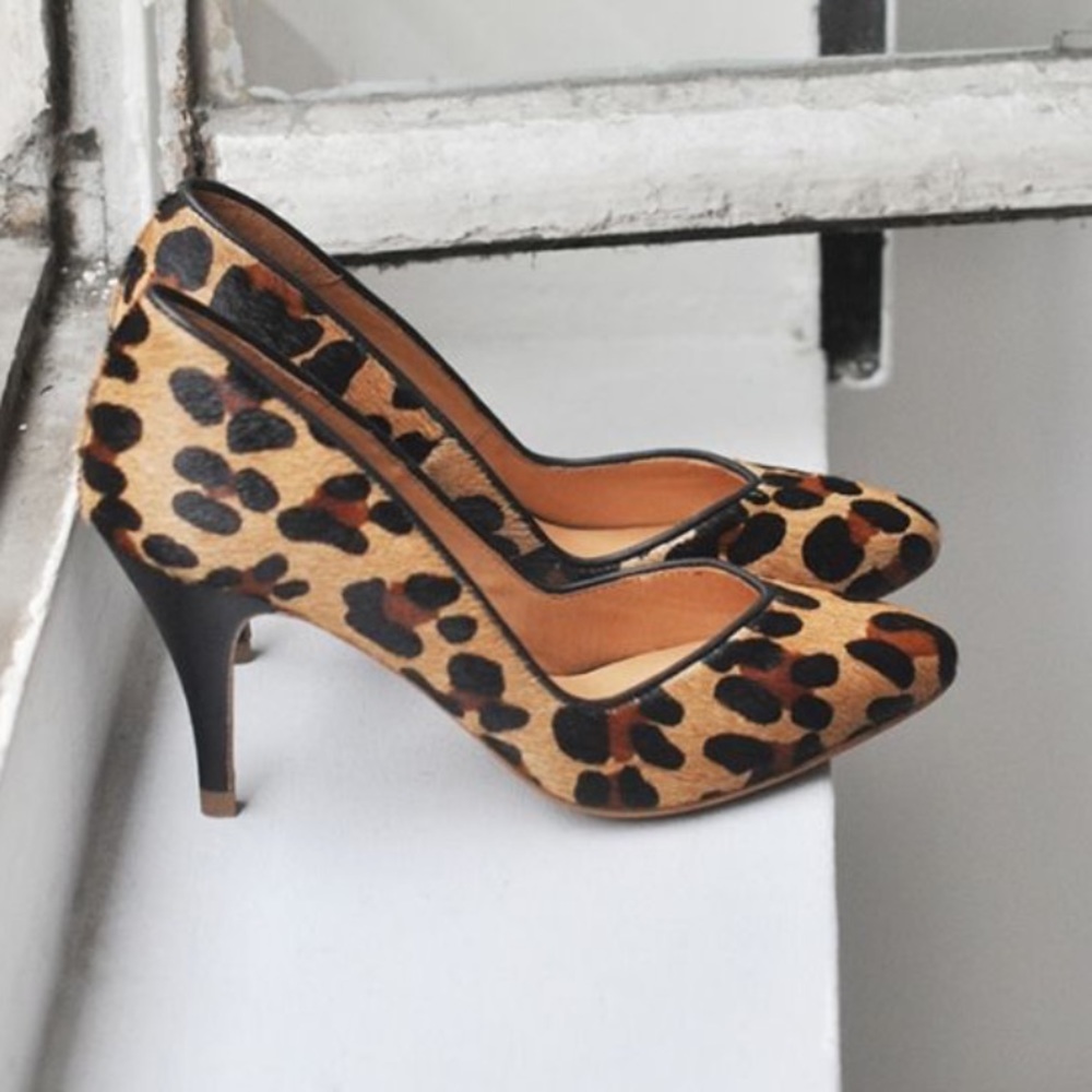 Sézane Django Courts Leopard Heels Pumps size 37
